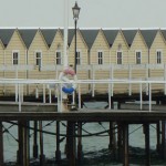 Foto af badehuse ved Helsingborg